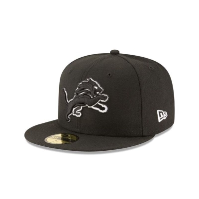 Detroit Lions Gorra | New Era NFL Basic 59fifty Fitted Cap Mexico - Negros